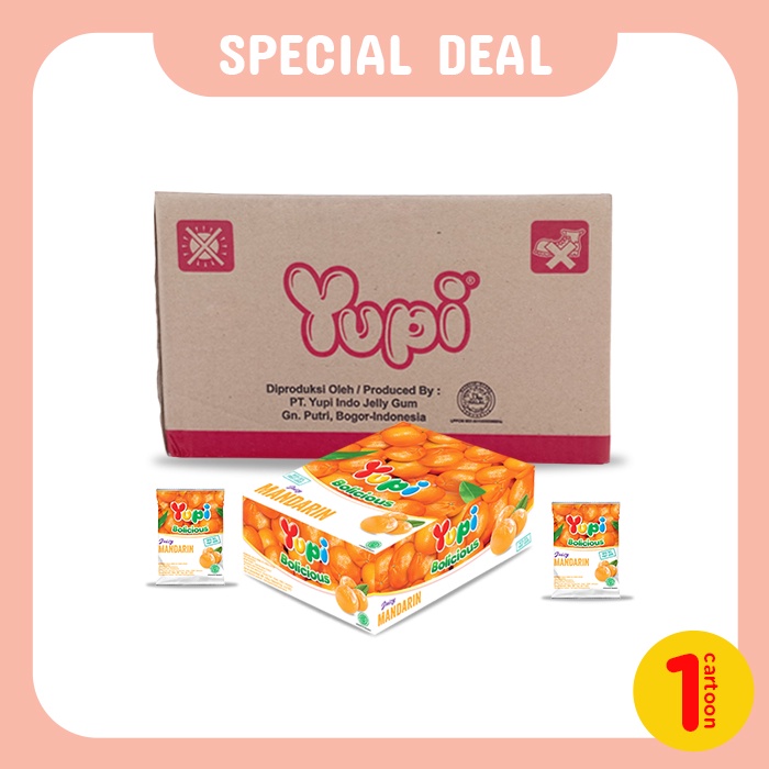 Yupi Bolicious Mandarin Carton
