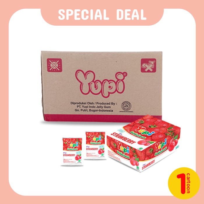 Yupi Bolicious Strawberry Carton