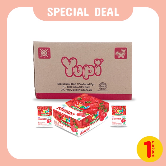 Yupi Bolicious Strawberry Carton