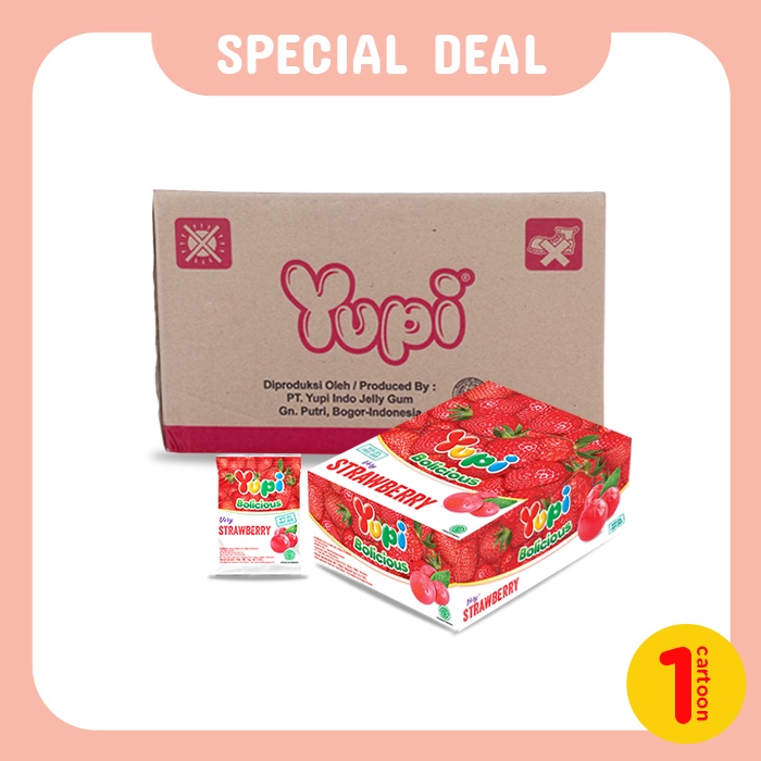 Yupi Bolicious Strawberry Carton
