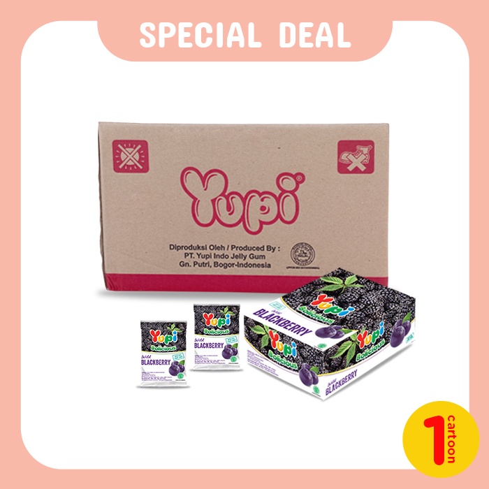 Yupi Bolicious Blackberry Carton