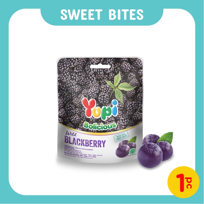 Yupi Bolicious Blackberry 40 Gr
