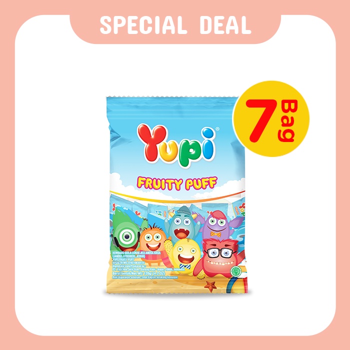Package 7 Yupi Fruity Puff Bag