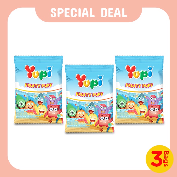Triple Bag yupi Fruity Puff 120 Gr