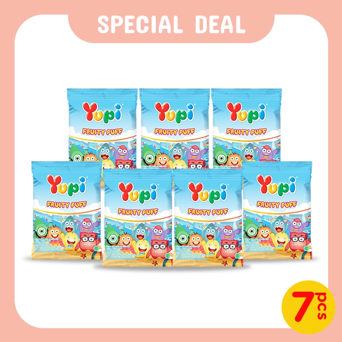Package 7 Yupi Fruity Puff Bag