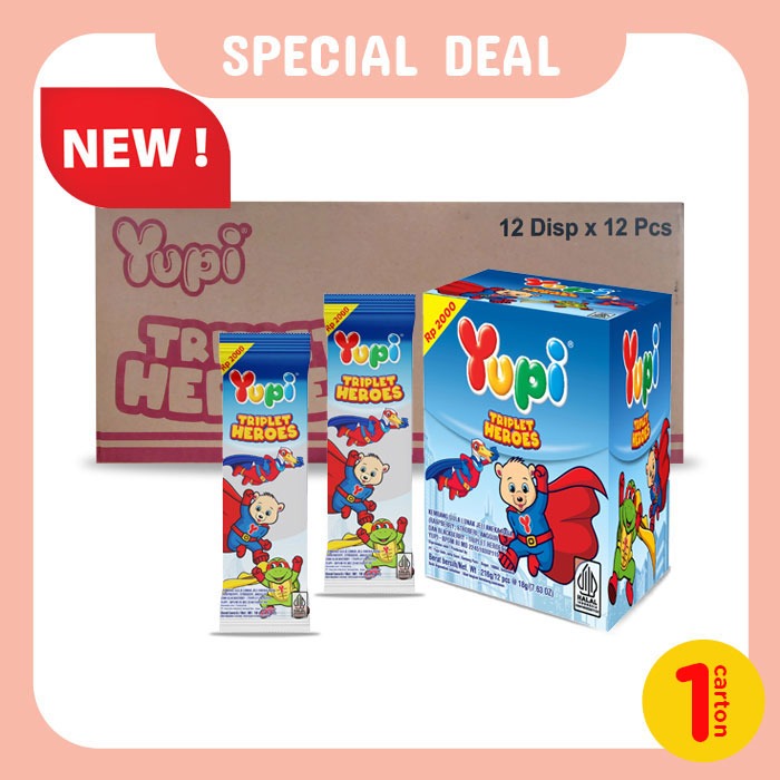 Yupi Triplet Heroes Carton