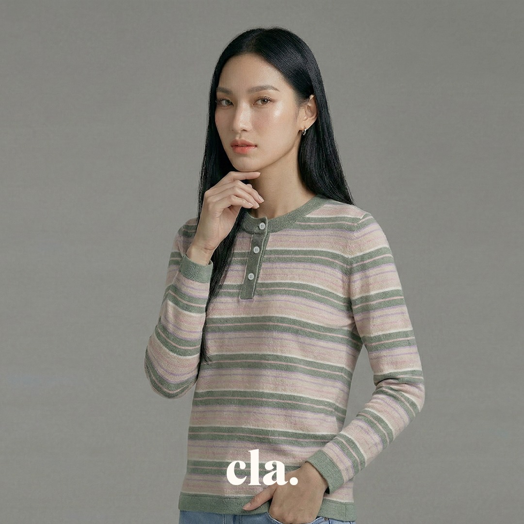 Celline Stripe Top Coklat