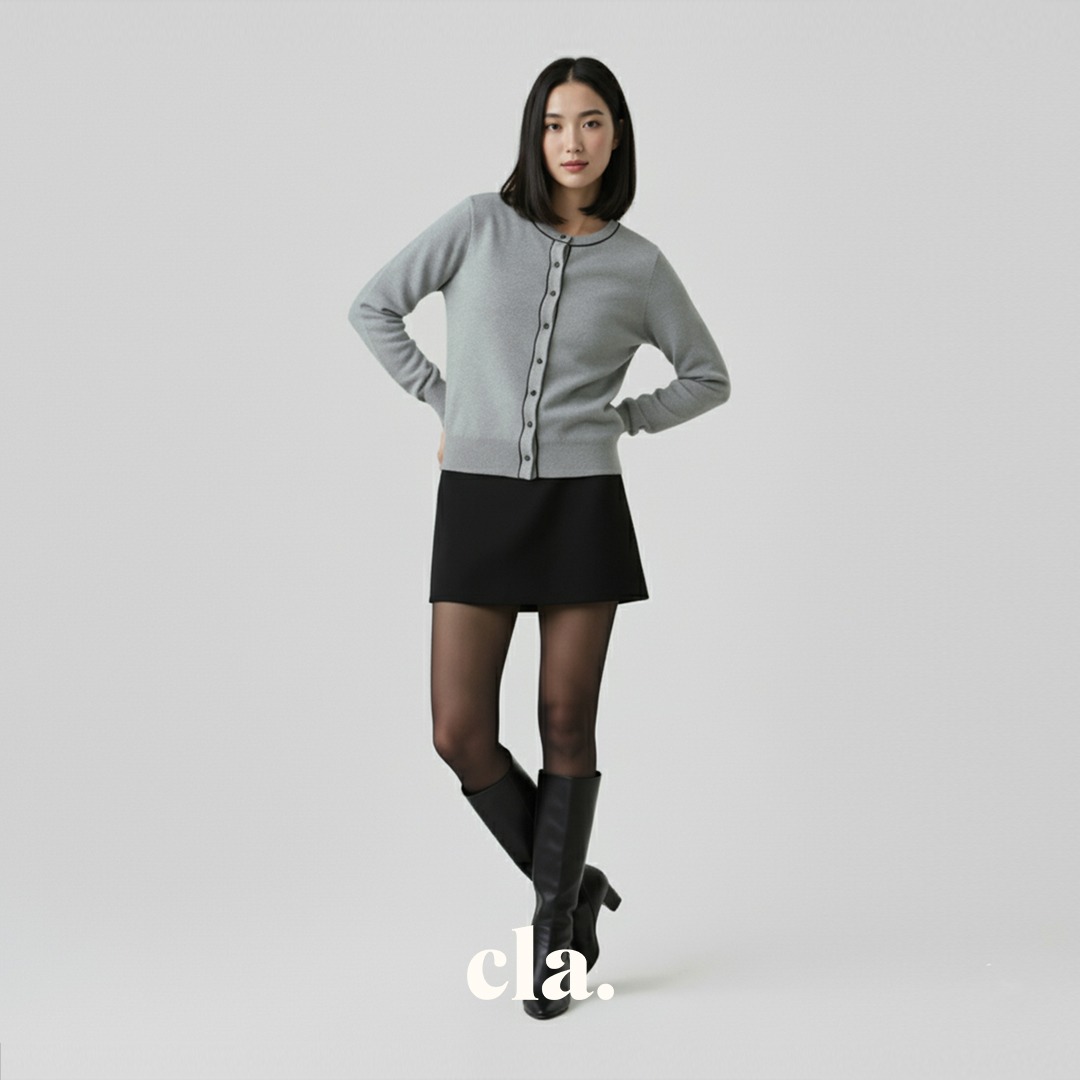 Nyra Cardigan in Black