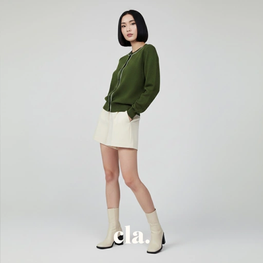 Image of Nyra Cardigan in Green