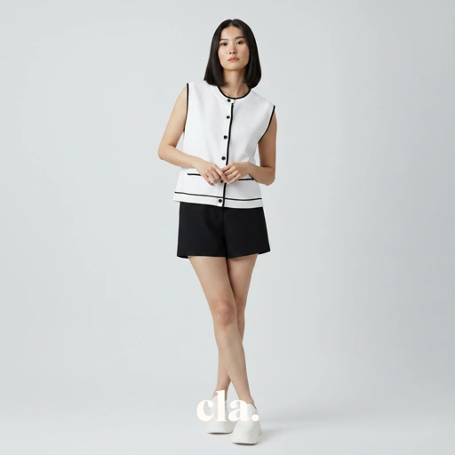 Image of Luxe Vest in White