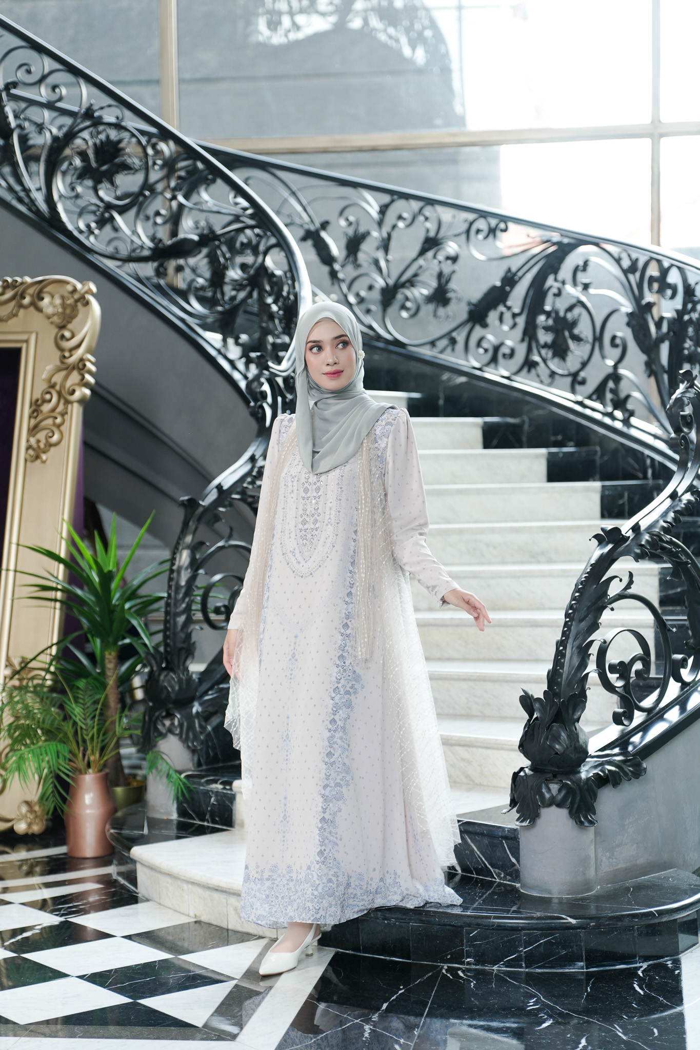 Kazami - Dress  Motif Sarimbit Gemersik Raya  Blushmarine