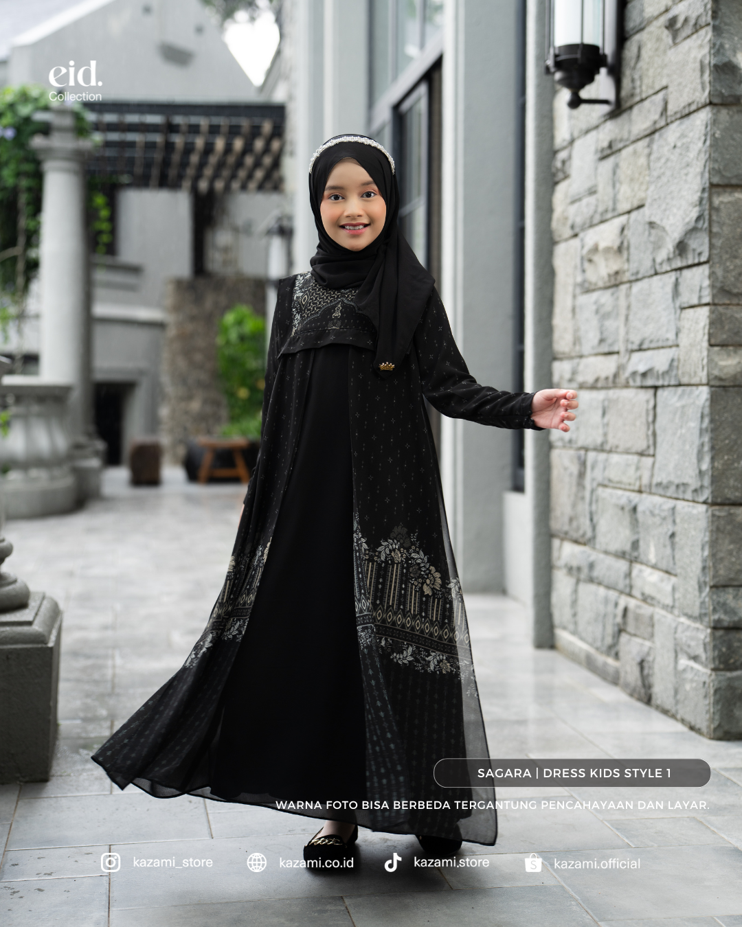 Kazami - Selaras Lembayung Dress Anak Style 1