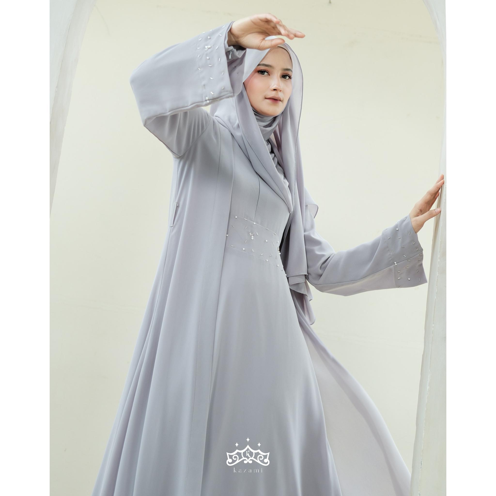 Kazami - Dress Abaya Shireen set Inner Outer New Color