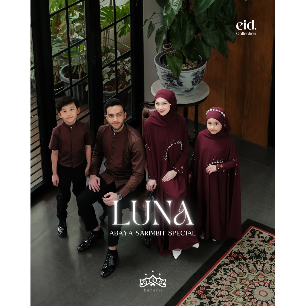 Kazami - Abaya Luna Payet Set Outer dan Inner