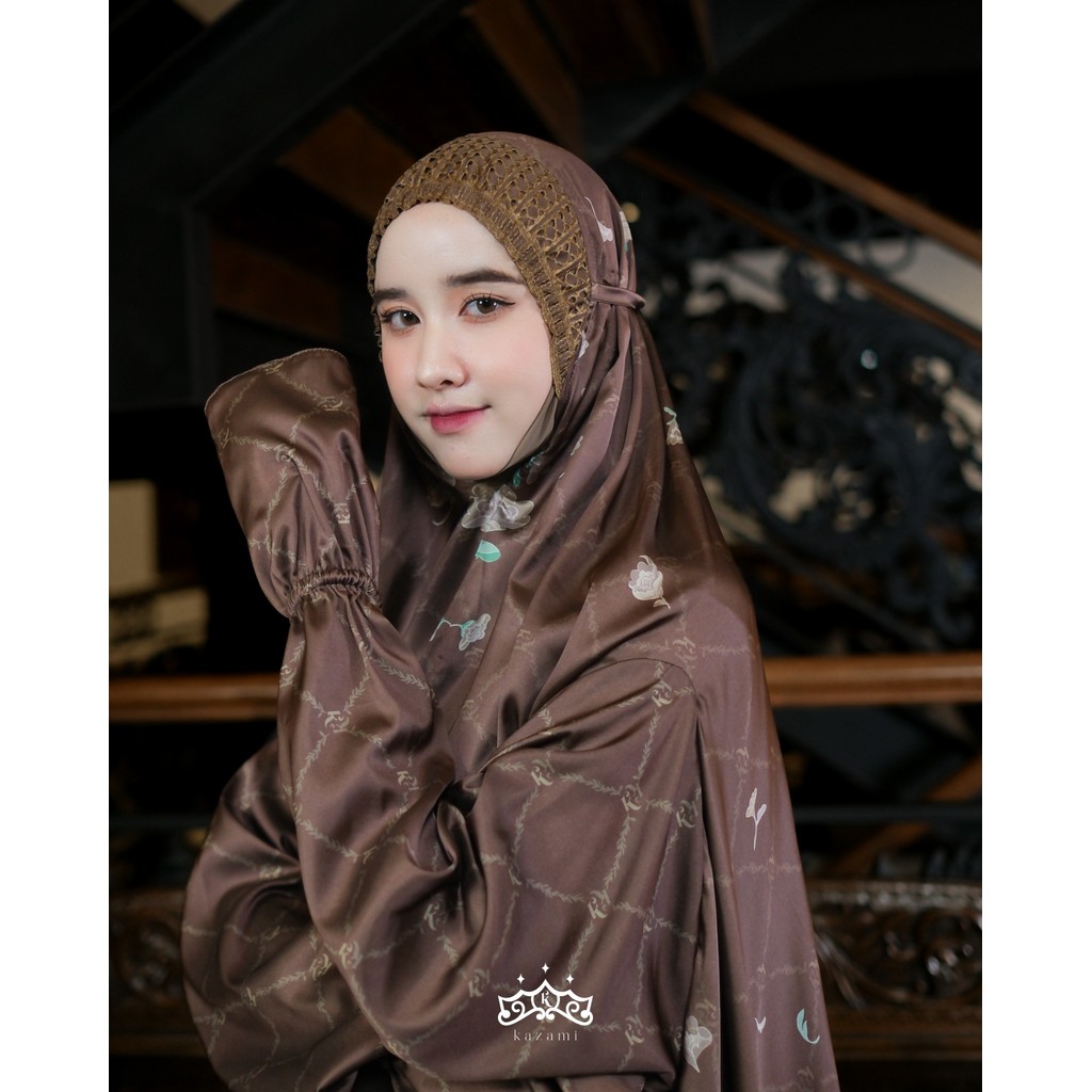 Kazami - Mukena / Tekekung Ainun Printing Motif Bunga