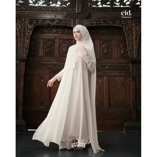 Image of Kazami - Abaya Luna Payet Set Outer dan Inner