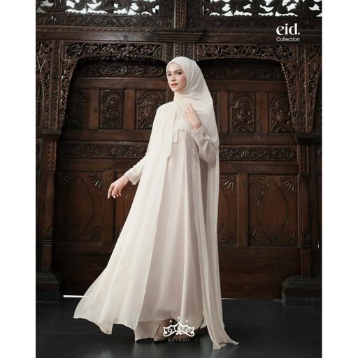 Image of Kazami - Abaya Luna Payet Set Outer dan Inner