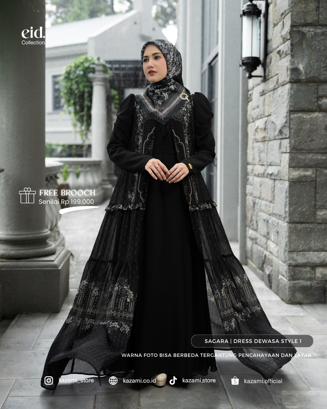 Kazami - Selaras Lembayung Dress Dewasa Style 1