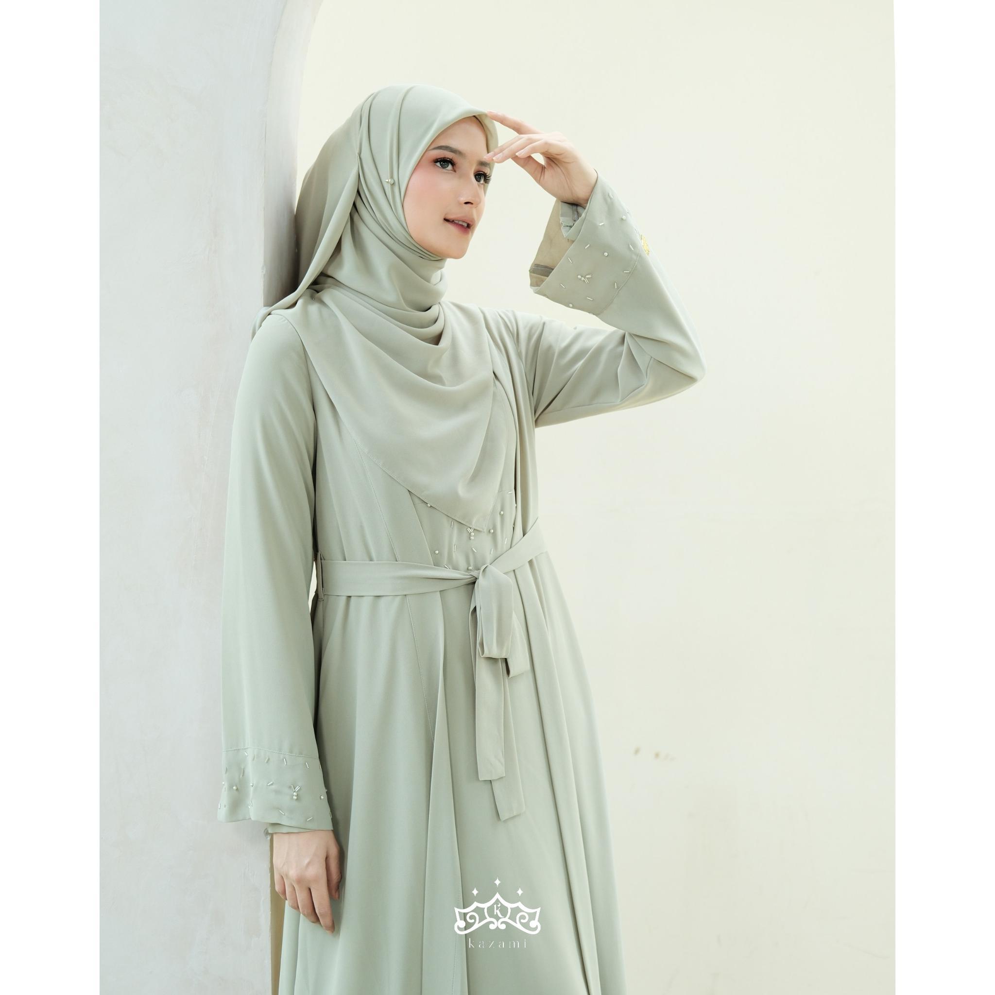 Kazami - Dress Abaya Shireen set Inner Outer New Color