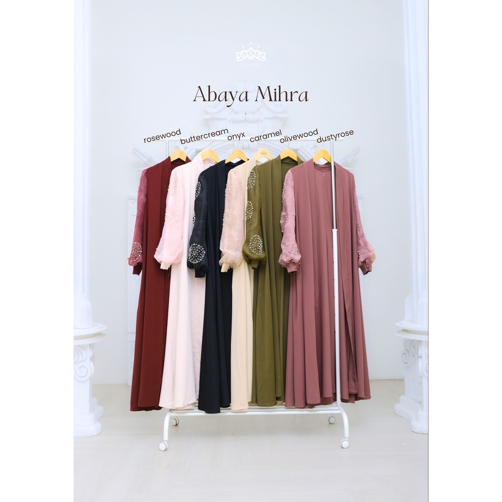 Kazami - Dress Payet Mewah Abaya Mihra Material Dubai Silk Organza