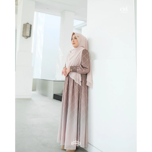 Image of Kazami - Dress Dewasa  Motif Mewah Everlast Monogram style 1