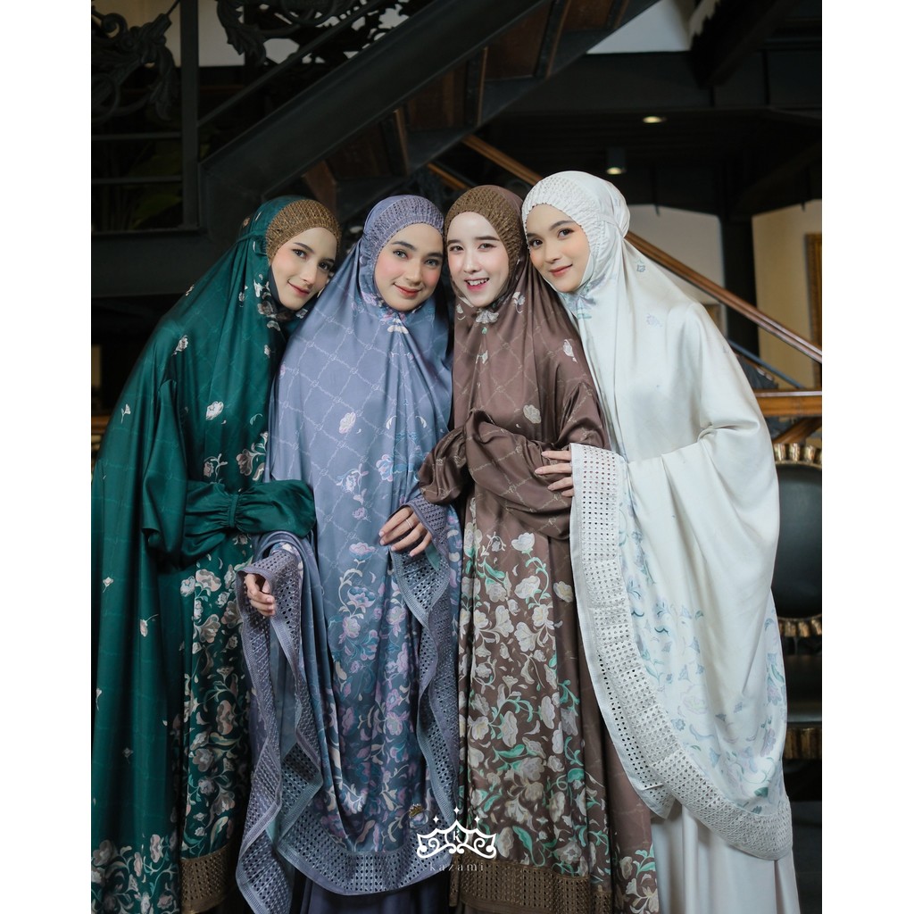 Kazami - Mukena / Tekekung Ainun Printing Motif Bunga