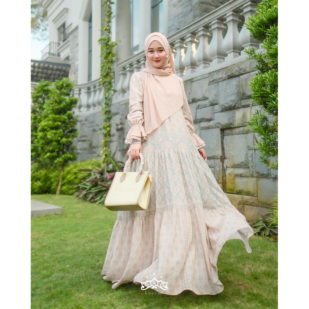Kazami - Dress Gamis Sarimbit Motif Bahtera Cinta Style 2