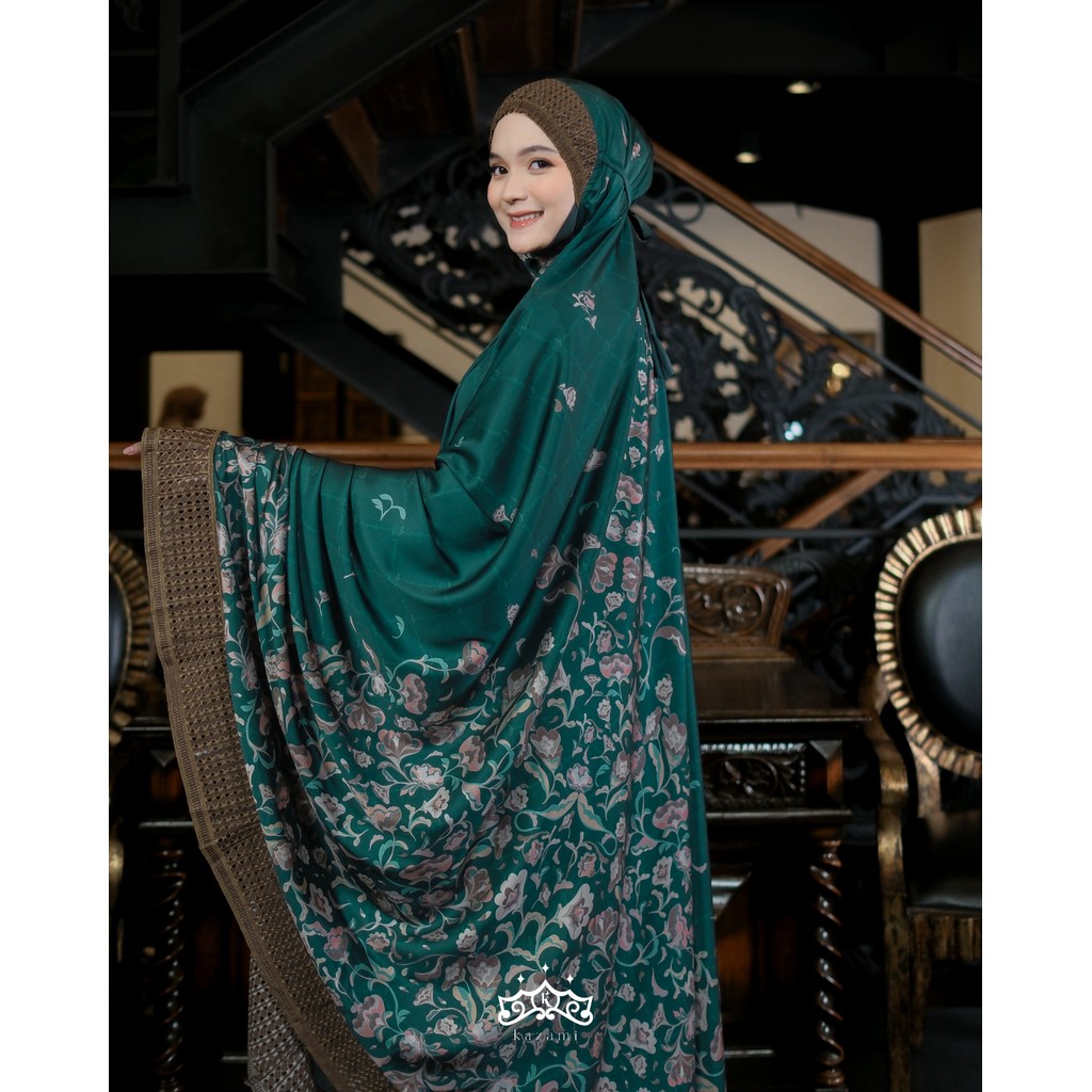 Kazami - Mukena / Tekekung Ainun Printing Motif Bunga