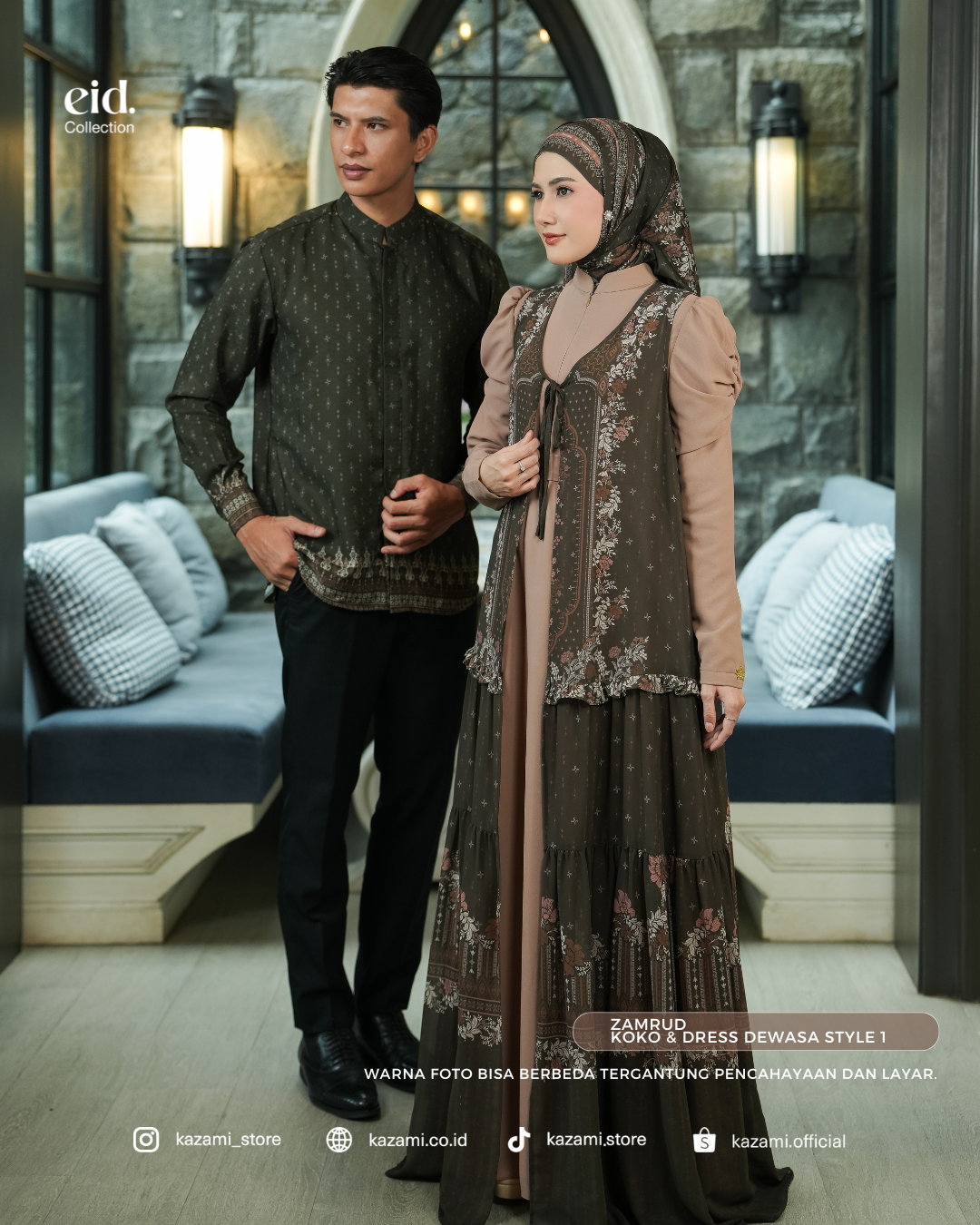 Kazami - Selaras Lembayung Dress Dewasa Style 1
