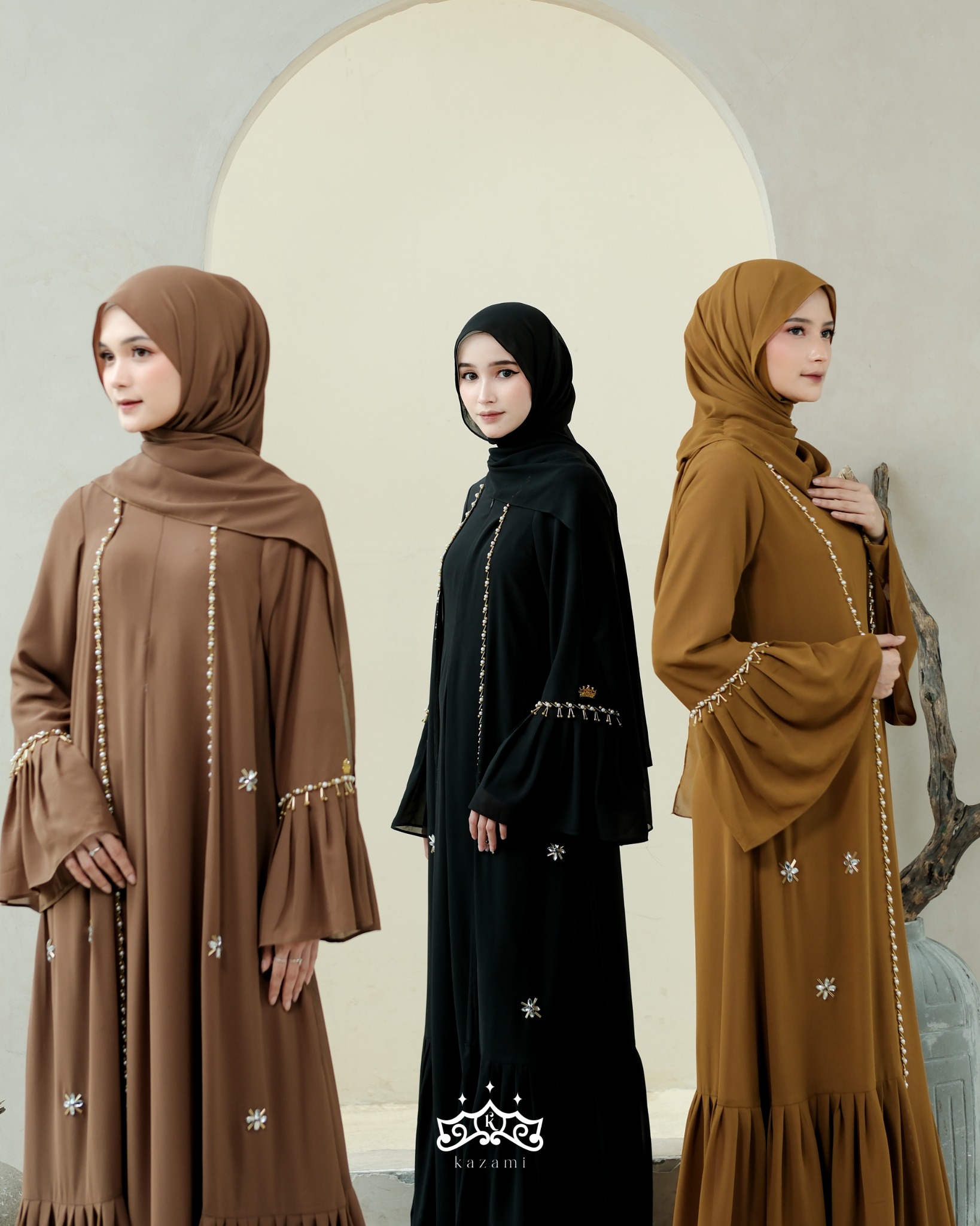 Kazami - Dress Ulyya Abaya Special New Color Set Pashmina