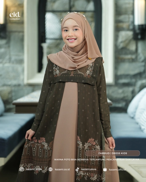 Image of Kazami - Selaras Lembayung Dress Anak Style 1