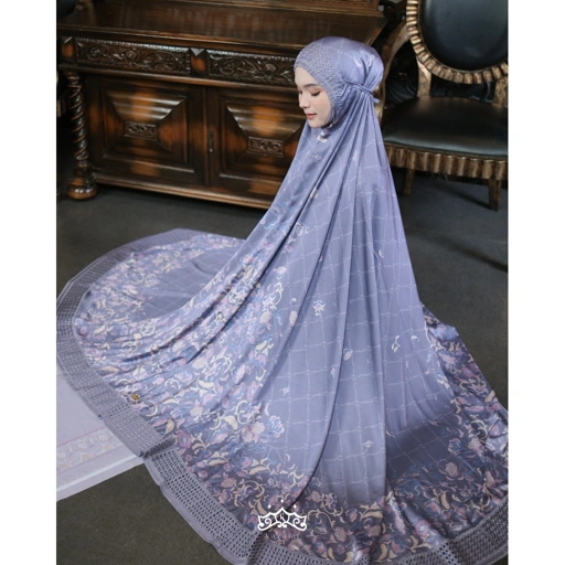 Image of Kazami - Mukena / Tekekung Ainun Printing Motif Bunga