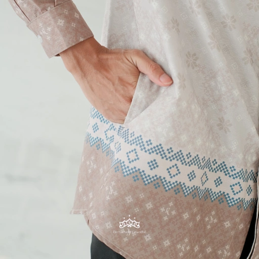 Image of Kazami - Koko Sangsata Dewasa Lengan / Tangan Panjang  Katun Dobby Etnic Premium