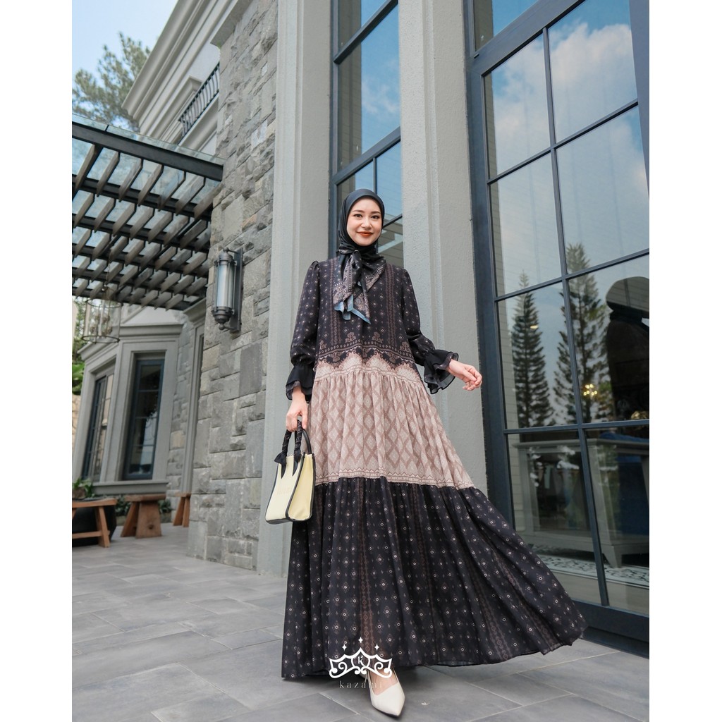 Kazami - Dress Gamis Sarimbit Motif Bahtera Cinta Style 2