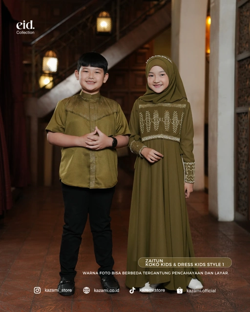 Image of Kazami - Rona Timur Dress Anak Style 1
