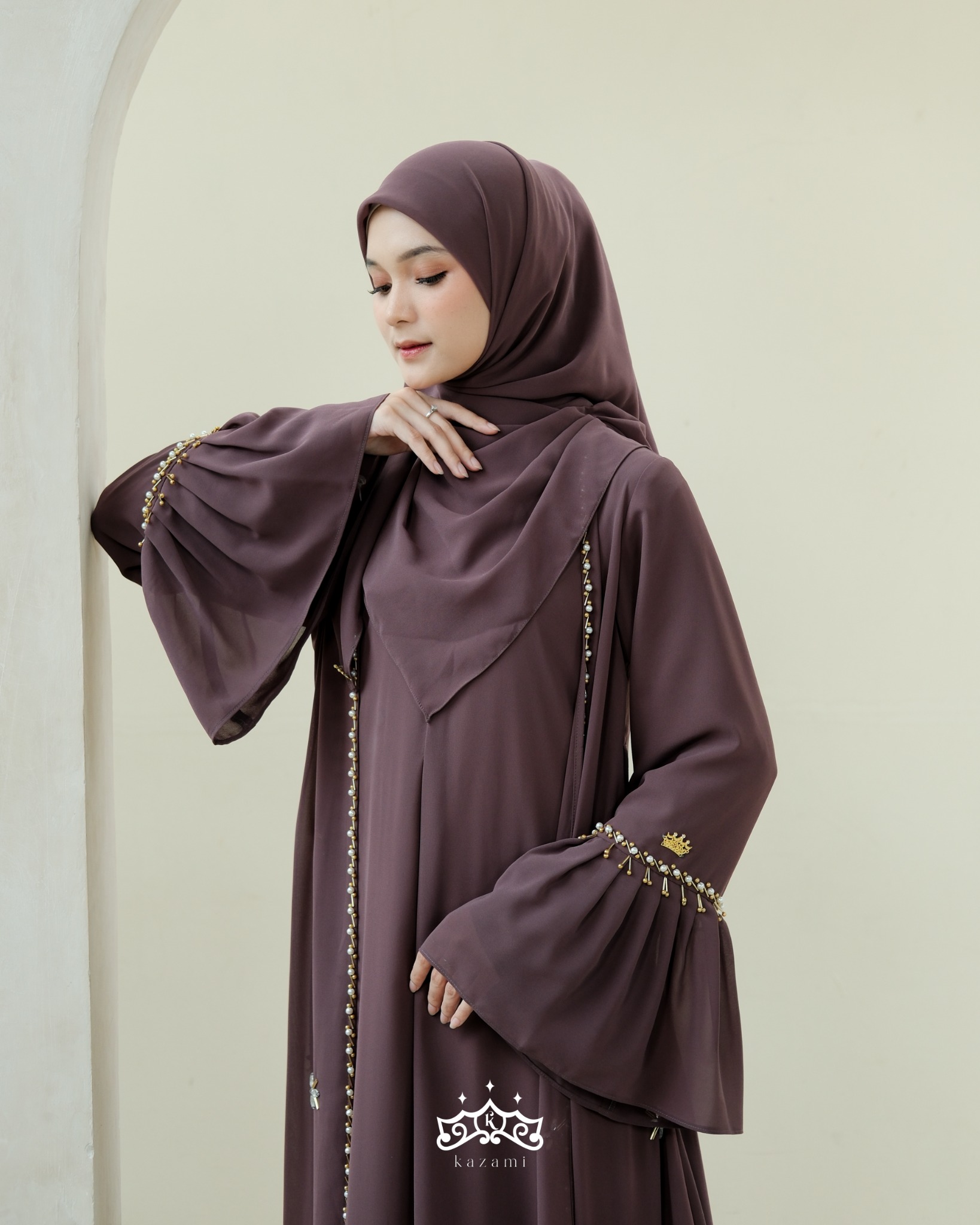 Kazami - Dress Ulyya Abaya Special New Color Set Pashmina