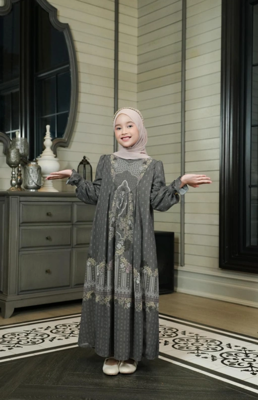 Image of Kazami - Selaras Lembayung Dress Anak Style 2