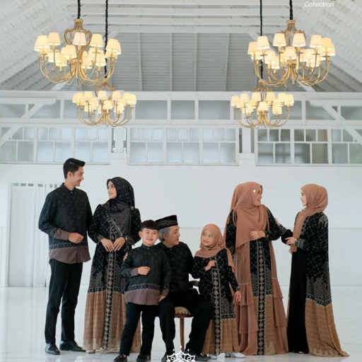 Image of Kazami - Dress Mom Dewasa Sarimbit Sangsata Style 2 Printing