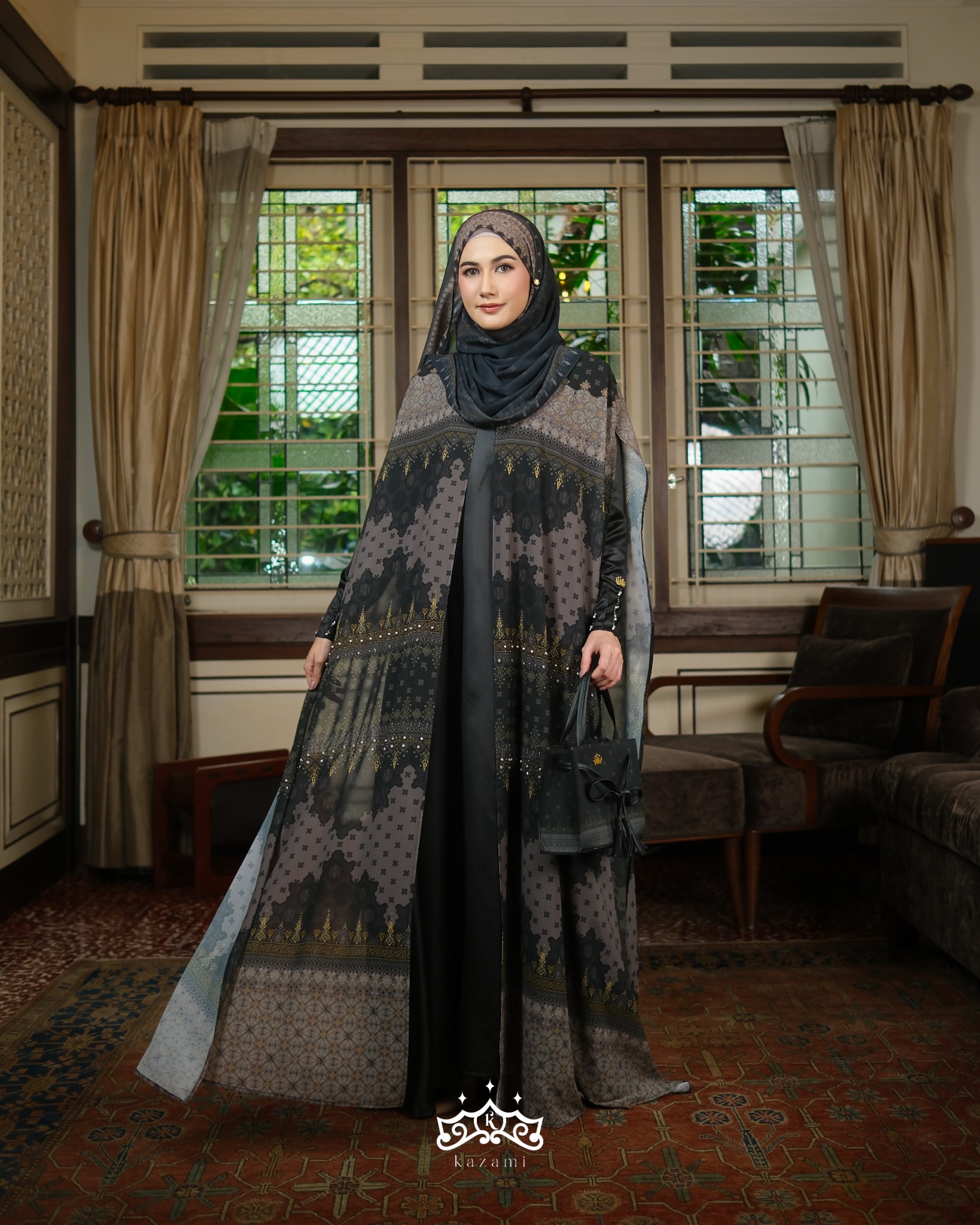 Kazami - Dress / Gamis Meulaboh Kasih Style 1 Set Inner Outer