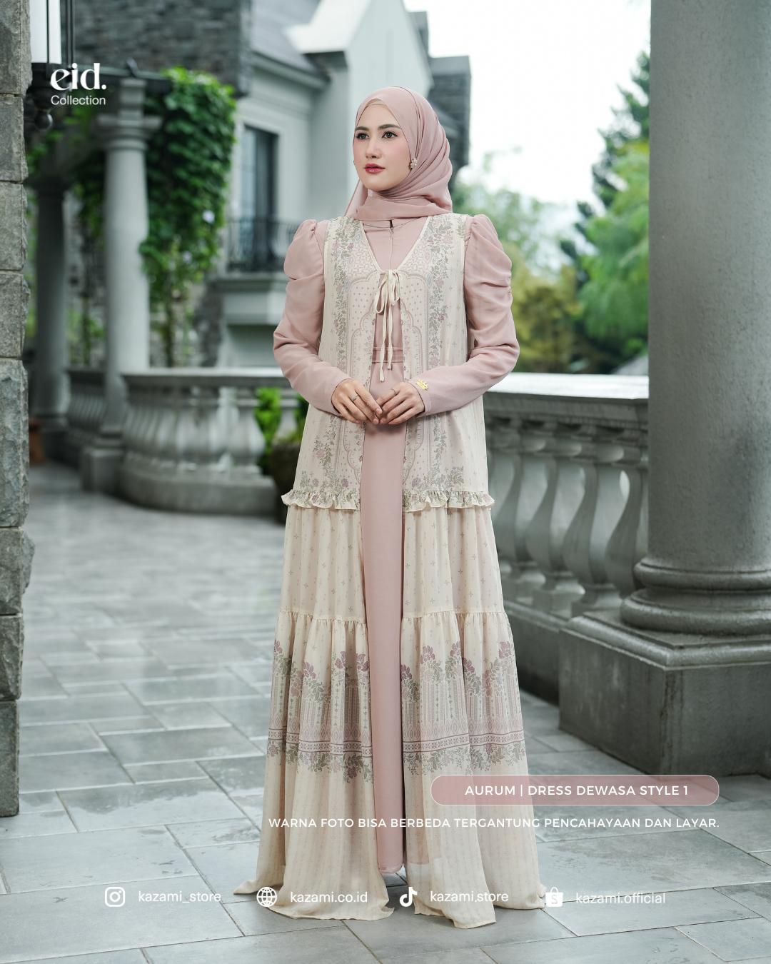 Kazami - Selaras Lembayung Dress Dewasa Style 1