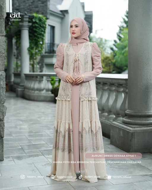 Image of Kazami - Selaras Lembayung Dress Dewasa Style 1