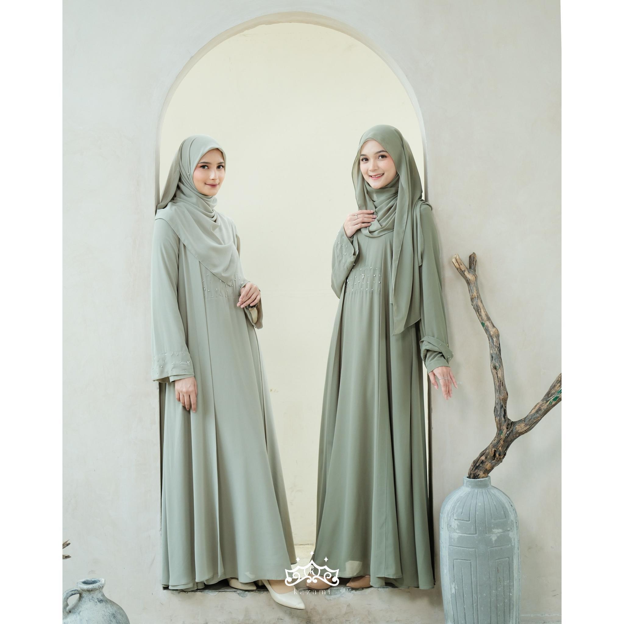 Kazami - Dress Abaya Shireen set Inner Outer New Color