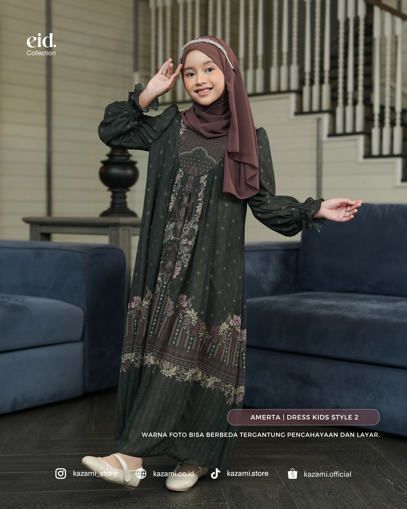 Kazami - Selaras Lembayung Dress Anak Style 2