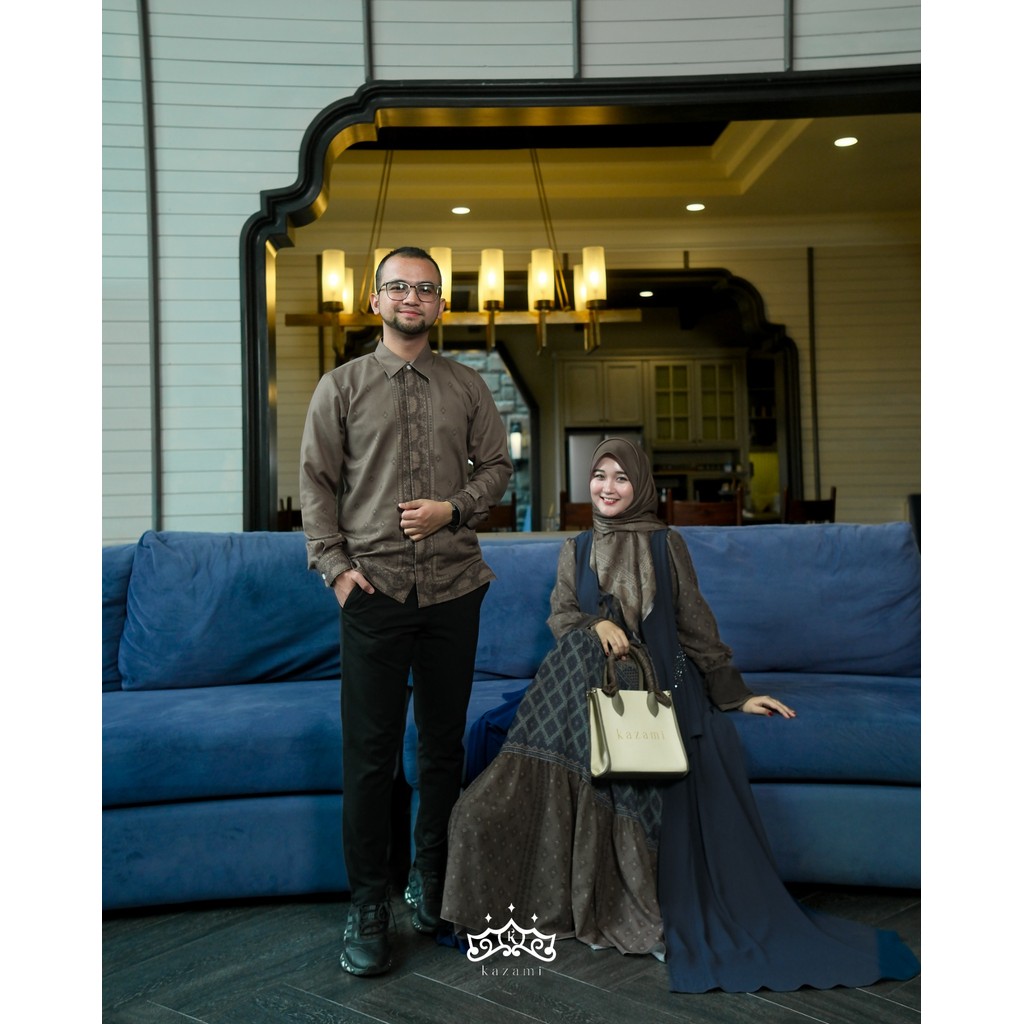 Kazami - Dress Gamis Sarimbit Motif Bahtera Cinta Style 2