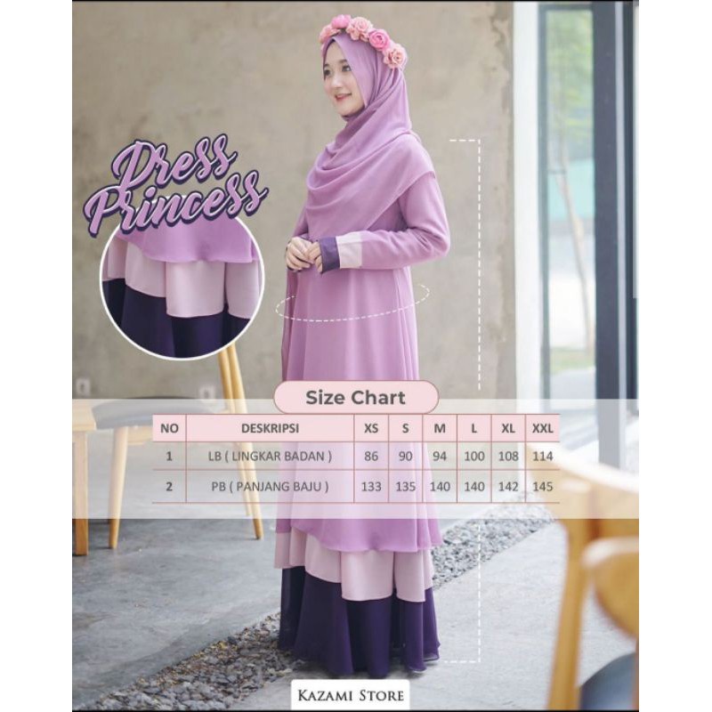 Kazami - Dress / Gamis Daily Princess