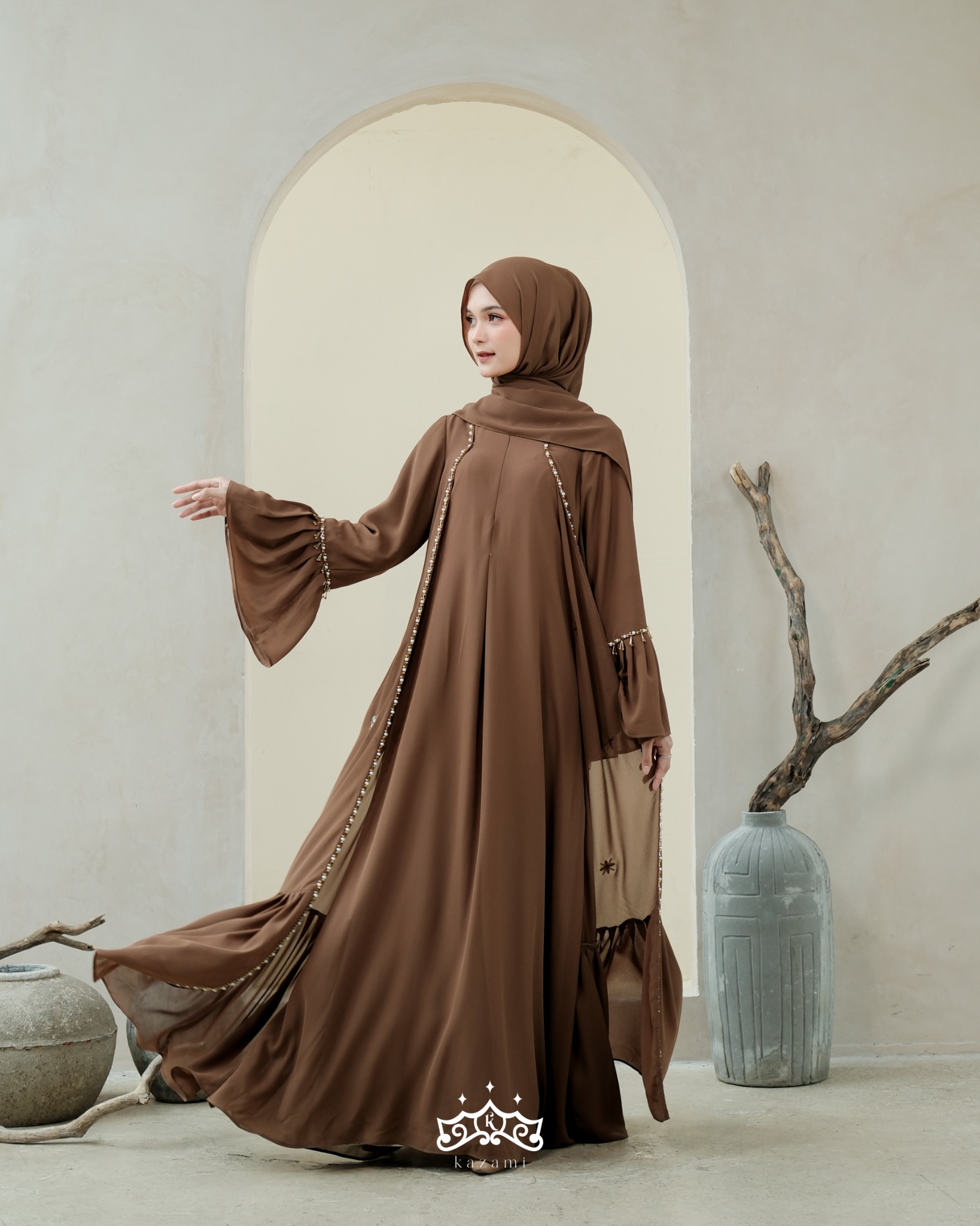 Kazami - Dress Ulyya Abaya Special New Color Set Pashmina
