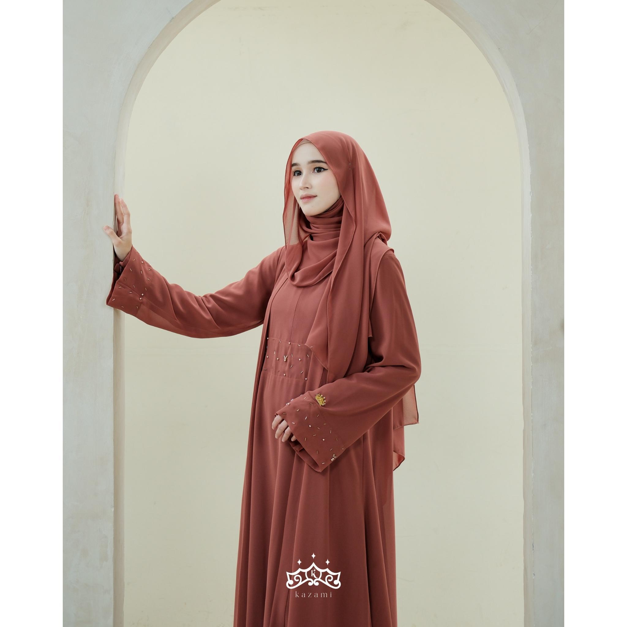 Kazami - Dress Abaya Shireen set Inner Outer New Color