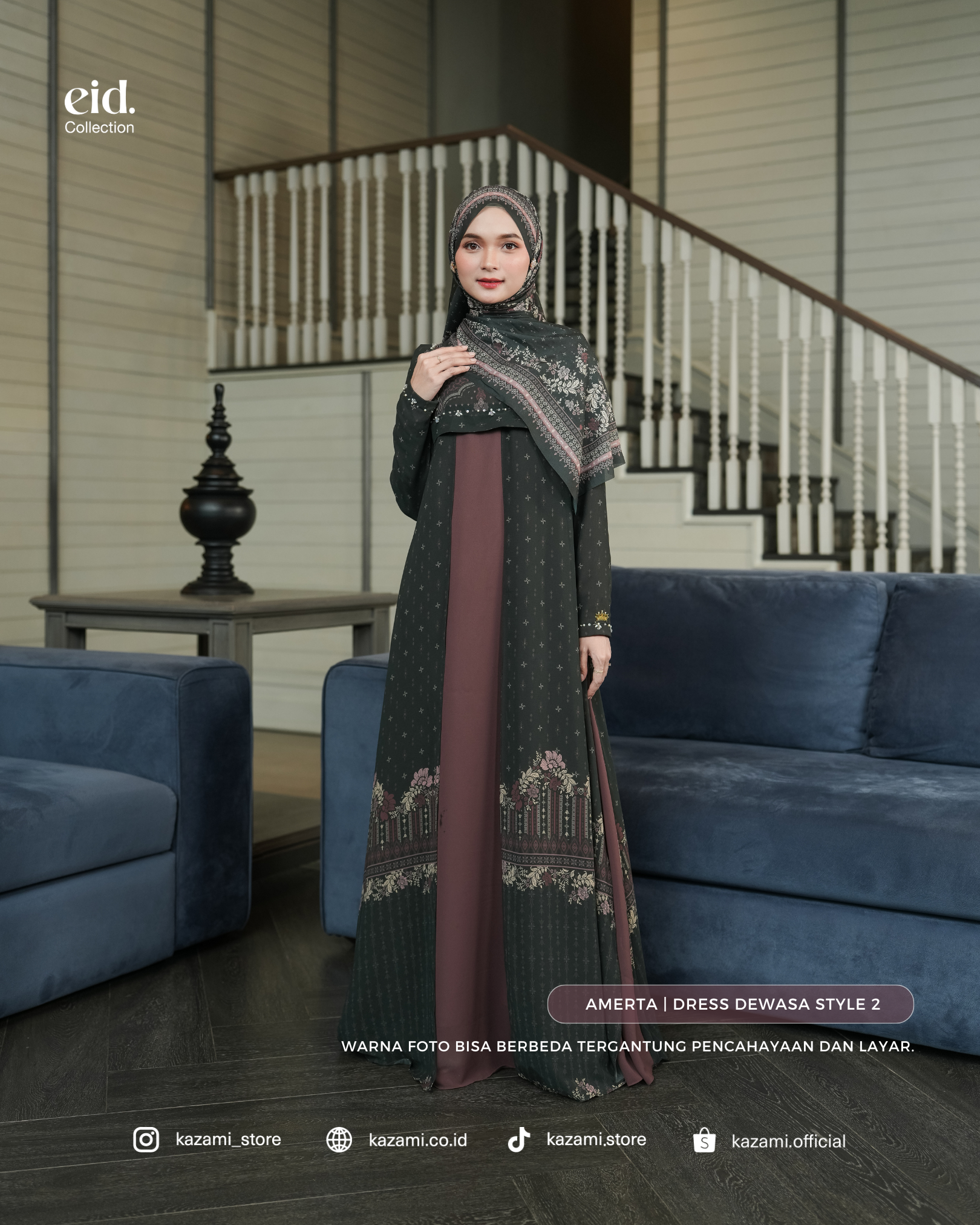 Kazami - Selaras Lembayung Dress Dewasa Style 2