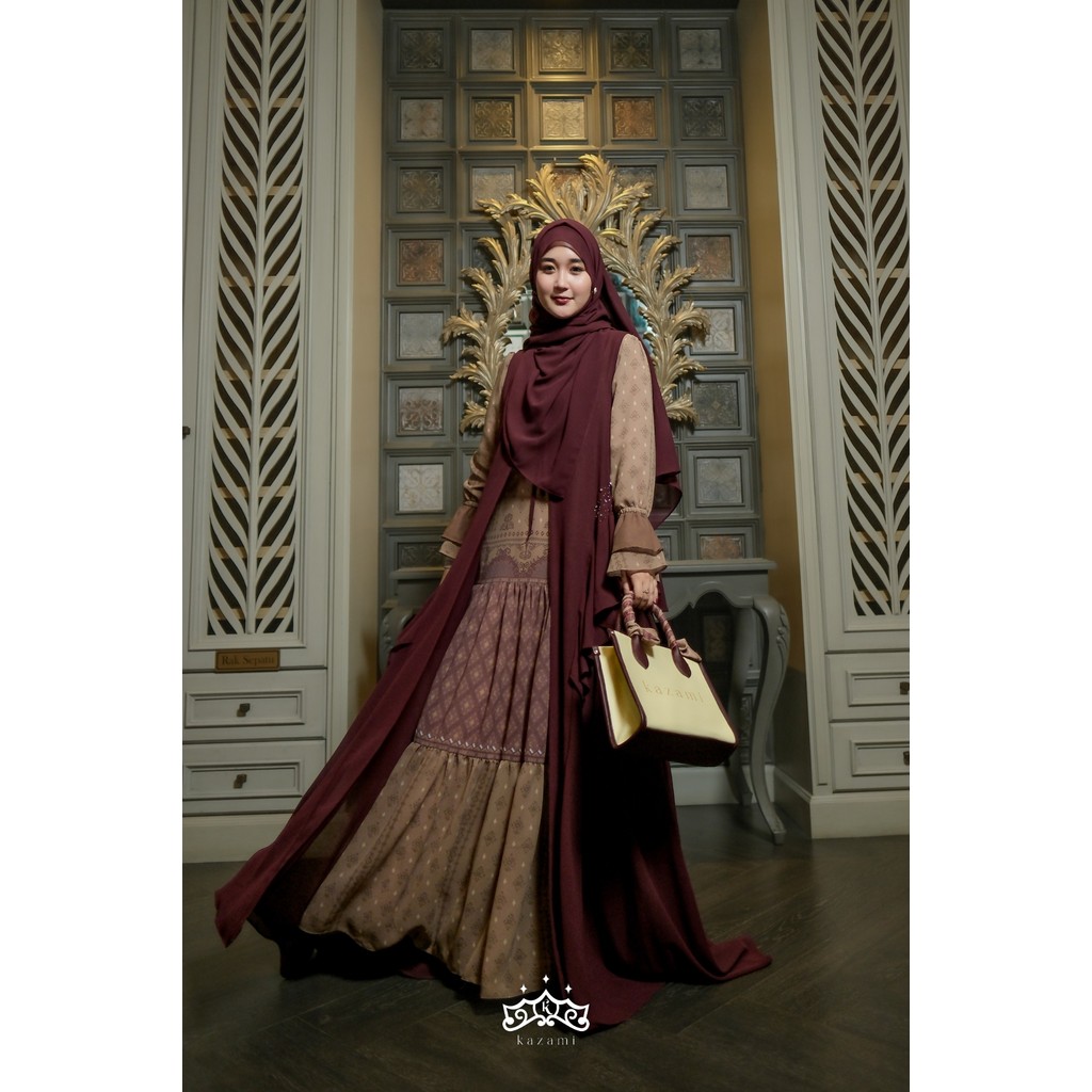 Kazami - Dress Gamis Sarimbit Motif Bahtera Cinta Style 2