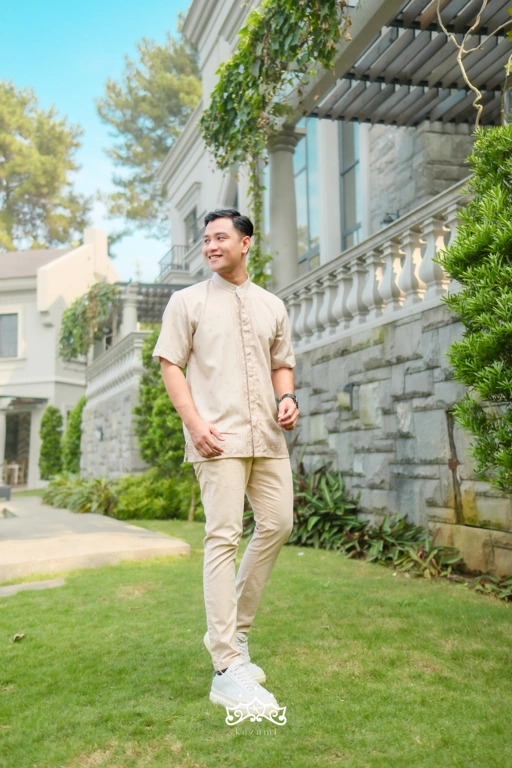 Image of Kazami - Koko Dewasa Sarimbit Bahtera Cinta Tangan / Lengan Pendek Free Sarung